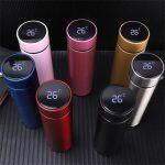 500ml smart led temperature display thermos bottle 304 stainless steel vacuum flask insulated infuser colors may vary