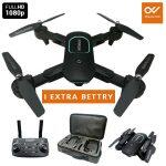 Dual Camera RC Drone 4K HD 1080P Wide Angle WIFI Selfie Quadcopter LED Light