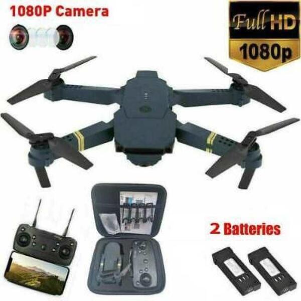 E58 Drone Wifi Fpv 1080P HD Camera Foldable 2.4G Rc Drone Double BAattery
