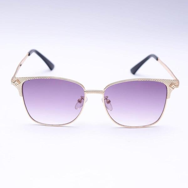 Golden/Blue Oval Sunglasses For Women