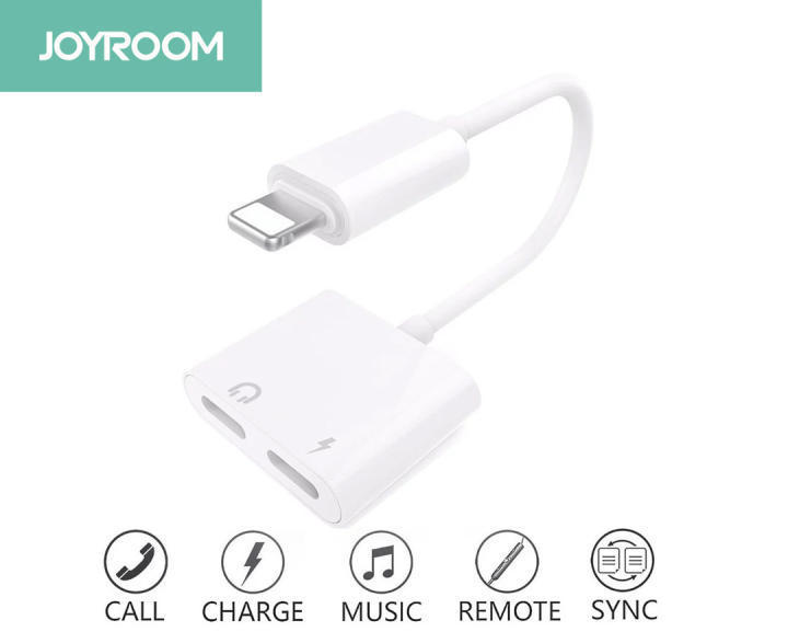 Joyroom Dual Lightning Connector Lightning Audio + Charge, Lightning Audio Adapter Splitter Charging Adapter for 12/12Pro 12 mini, 12 pro max,11,11pro,11 pro max XS, XS Max, XR, X, 8/8 Plus and more