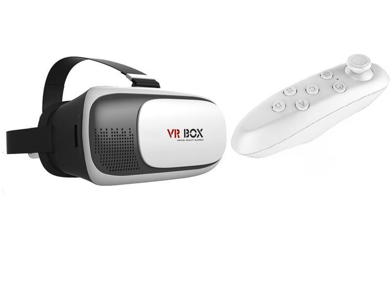 Vr Box 2.0 Virtual Reality 3D Glasses And Video Game Controlling Remote