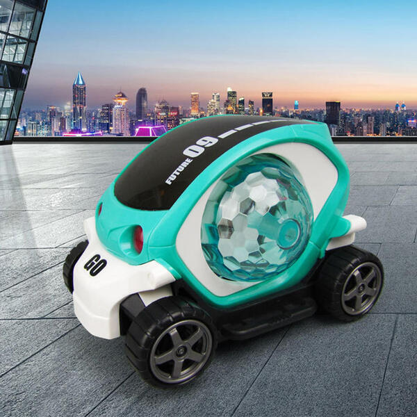 3D Light Toy Car Colorful Music Cartoon Electric Rotating Simulation Cars