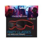 auraled party glasses led wireless frames neon light up party glasses with rechargeable and 3 lighting