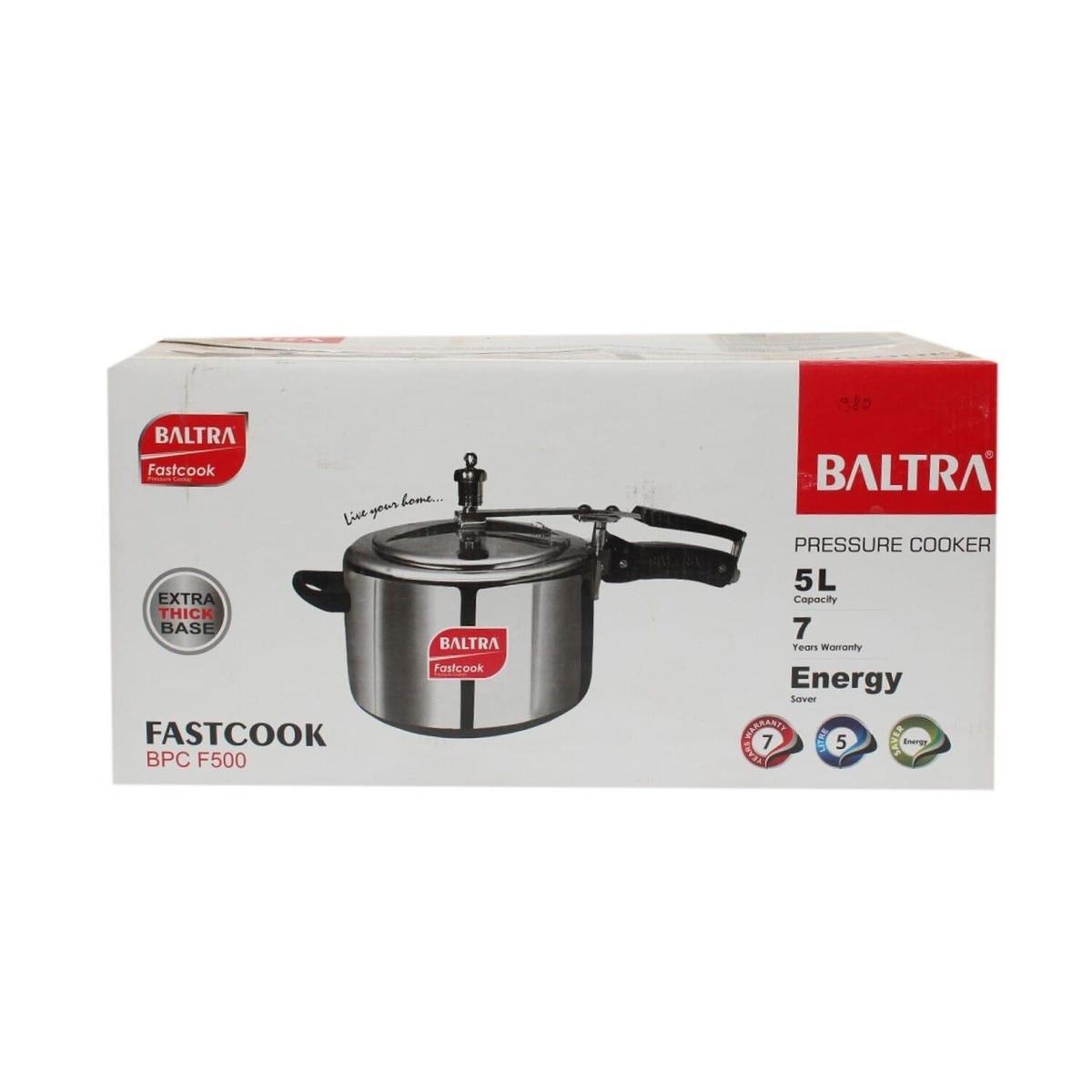 baltra fast cook pressure cooker 5 litre bpc f500