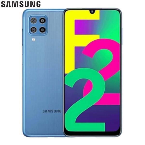 Denim Blue Samsung Galaxy F22 (4+64GB) 6.4" Display Li-Po 6000 mAh, Non-removable