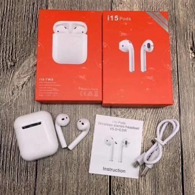 I15 Pods TWS Bluetooth 5.0 Pop-up Window Touch Control Auto Pairing Wireless Earphone SD