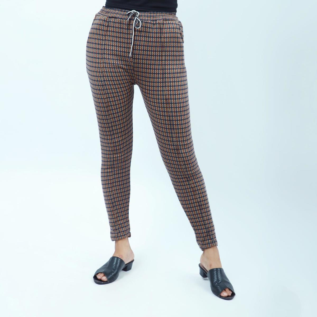 multicolor cotton printed side pocket design leggings for women
