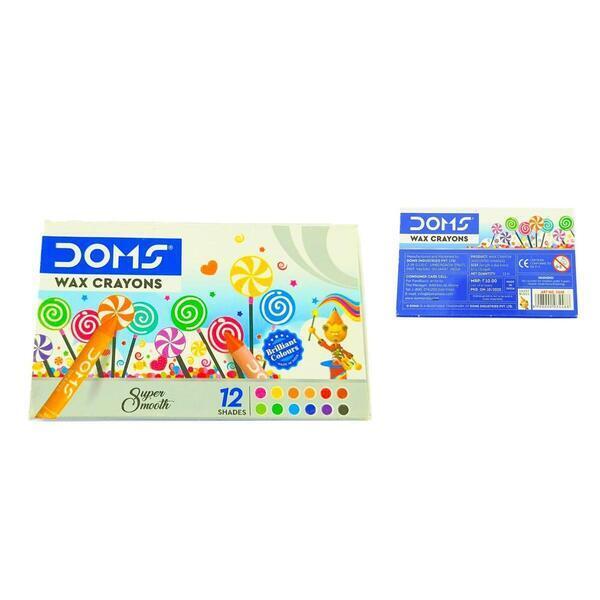 Doms Wax Crayons 12 Shades box)