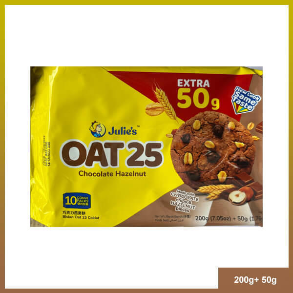 Julies Oat 25 Chocolate Hazelnut