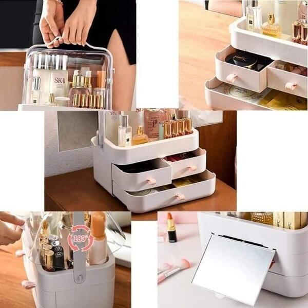 Skin Care Products Lipstick Beauty Storage New Makeup Dustproof Cosmetics Storage Box-1