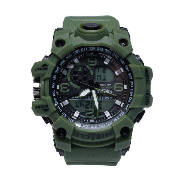 Watch House- Miracle Time Multifunctional Sport Double Time Watch For Men AII-v