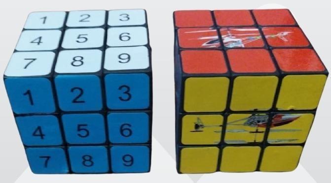 2 set rubiks cube multicolored rubiks cube 3x3 small and large