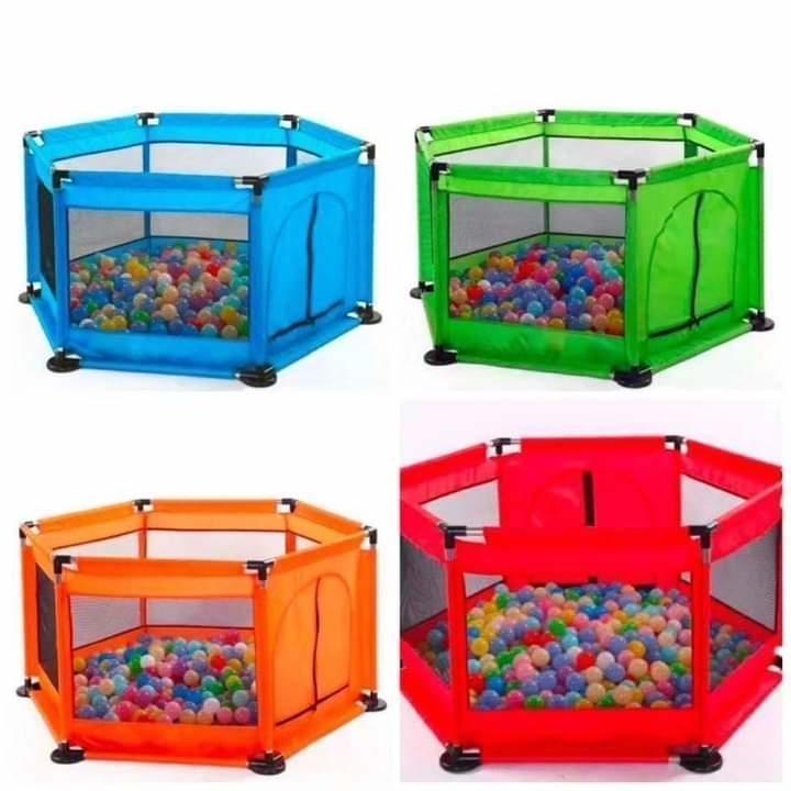 baby playing indoor outdoor fence tent with 30 pcs soft ball