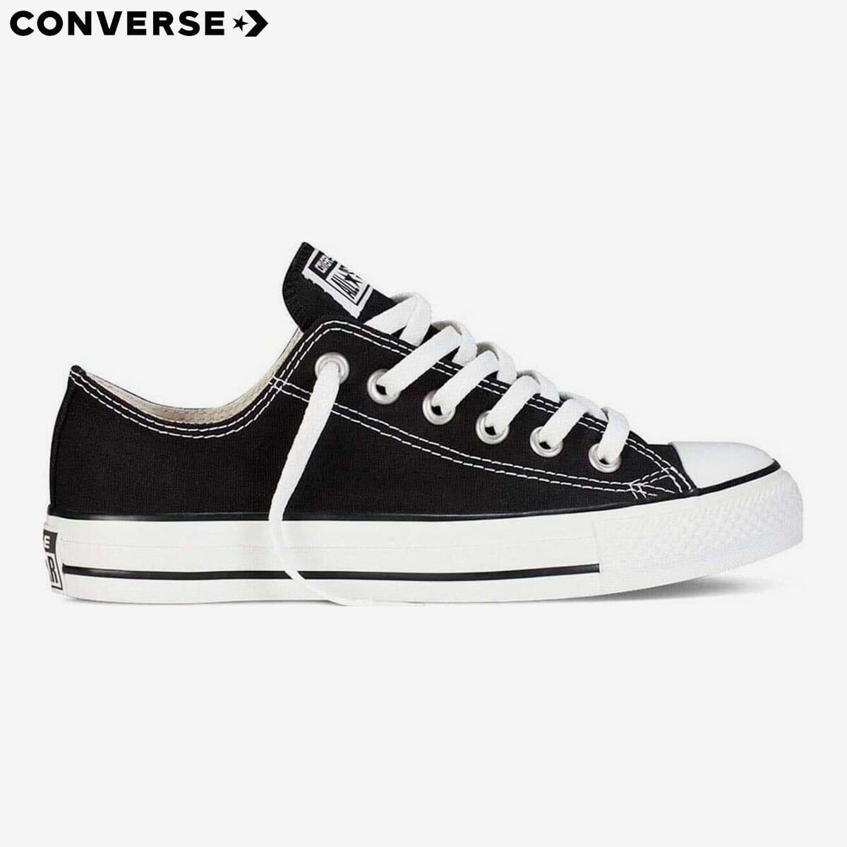 converse black chuck taylor all star low top sneakers for unisex m9166c