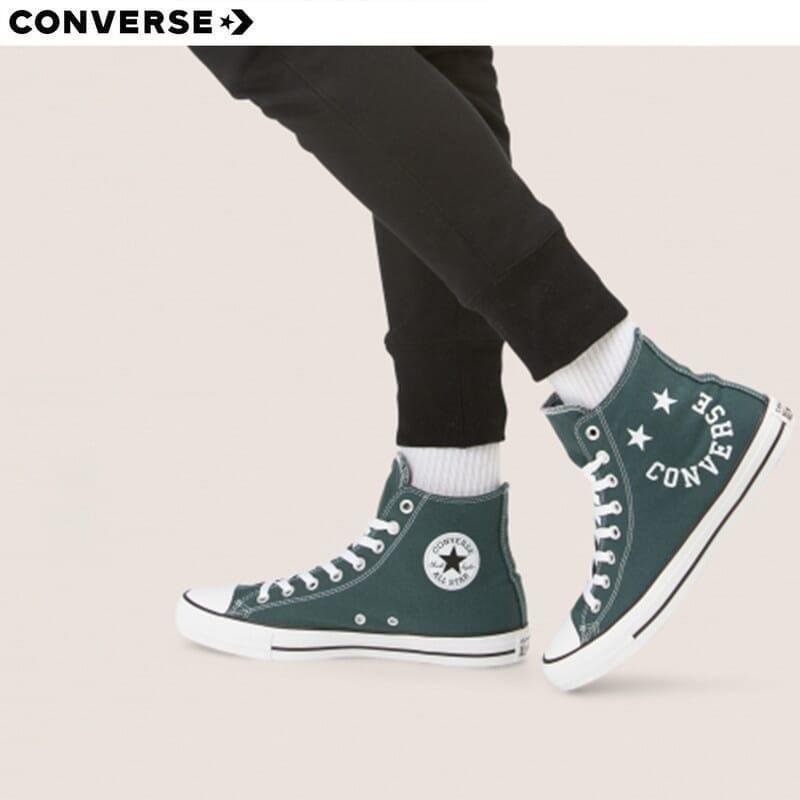 converse chuck taylor all star hi top faded green sport sneaker for unisex 167068c