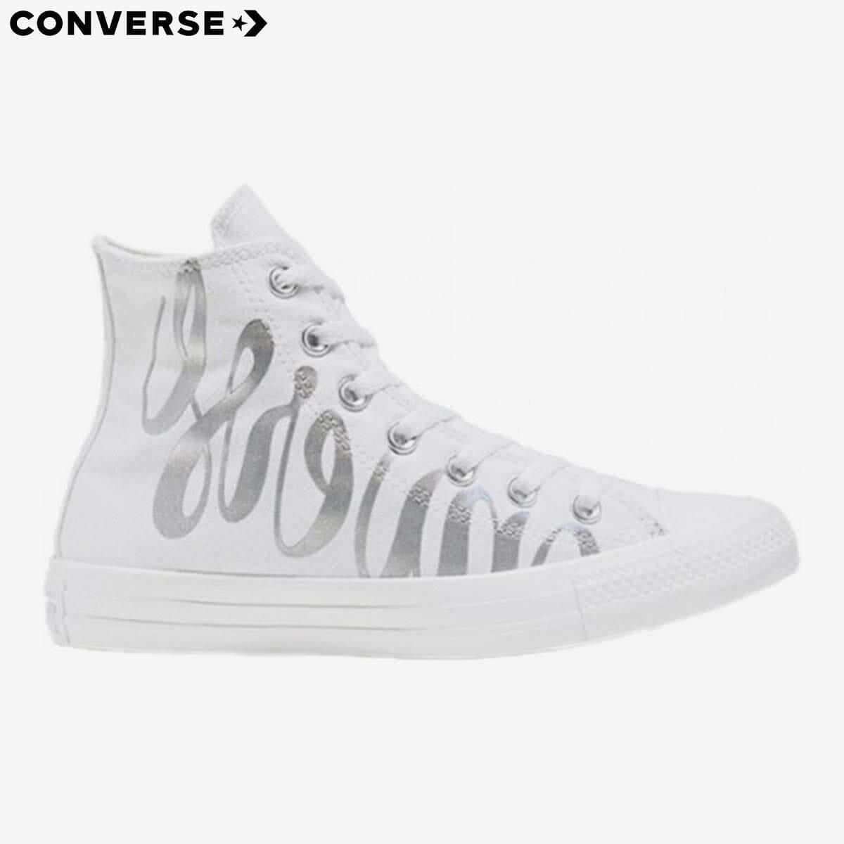 converse chuck taylor all star hi white multi white sneakers for