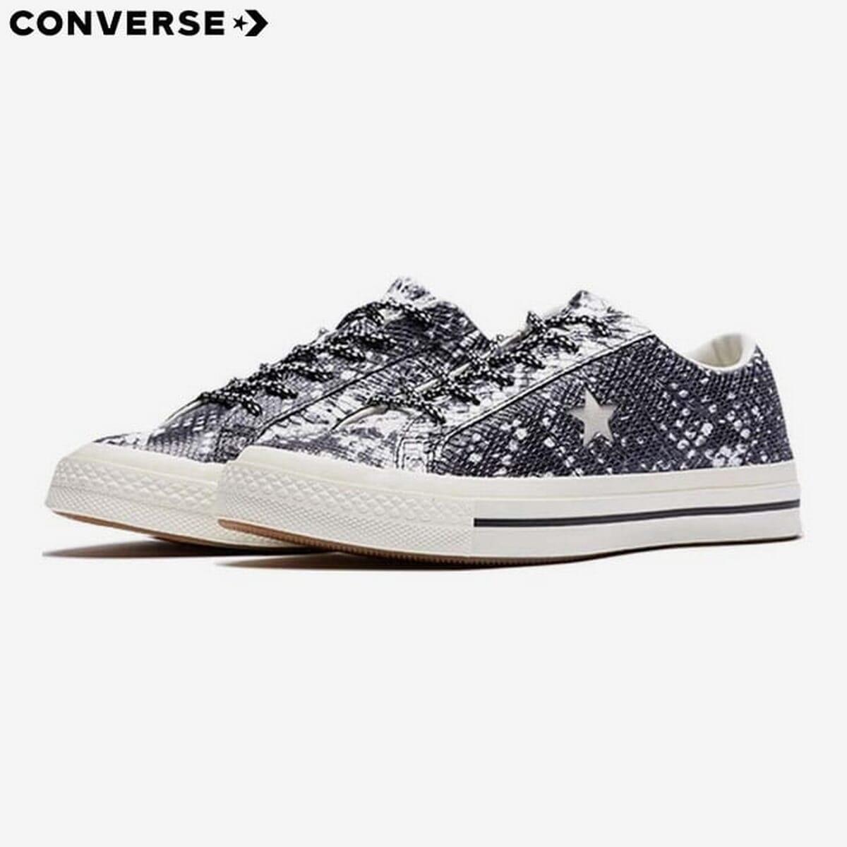 converse one star snake suede sneakers for unisex 161546c