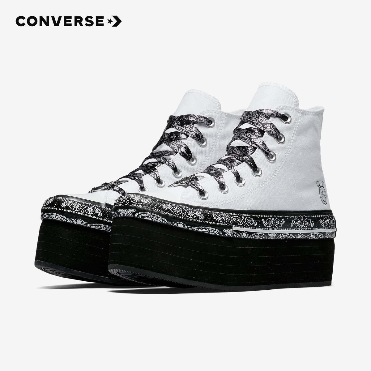 converse x miley cyrus chuck taylor high platform white hi shoes for women 562240c
