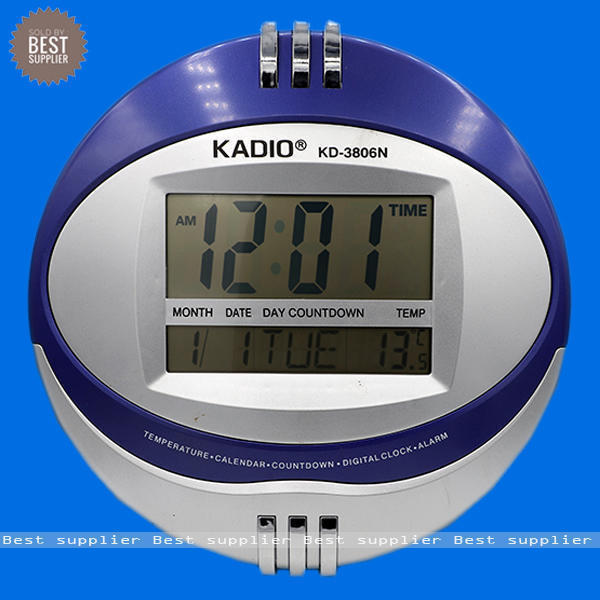kadio wall table digital multifunctional clock round shape9