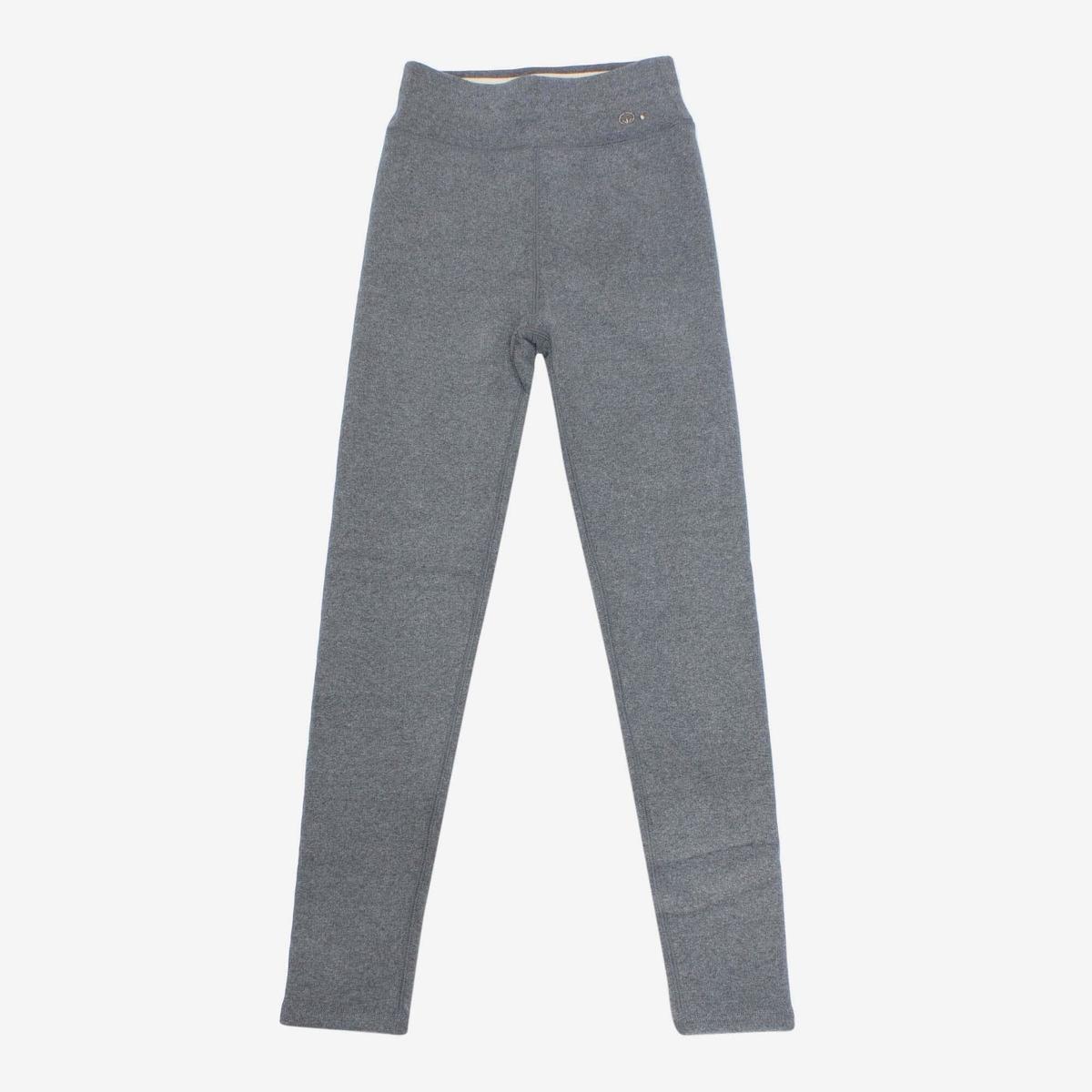 light grey cotton slim fit winter leggings for women