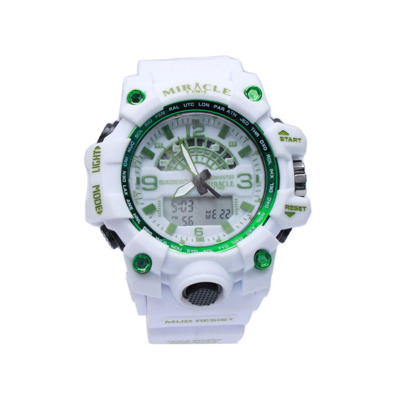 miracle time multifunctional sport double time watch for men c v6