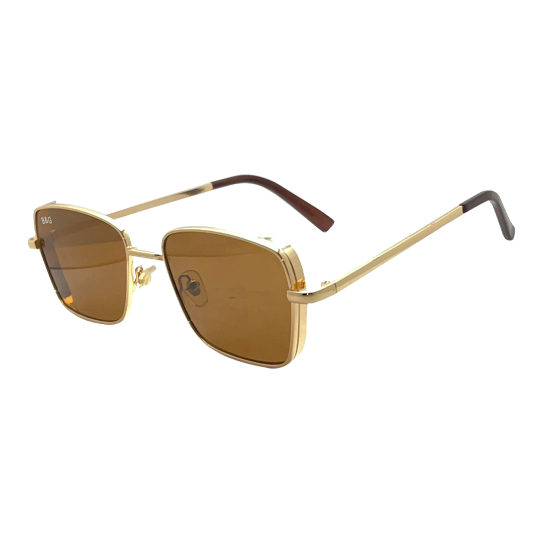 most trendy gold metal sunglasses for unisex balen chasma