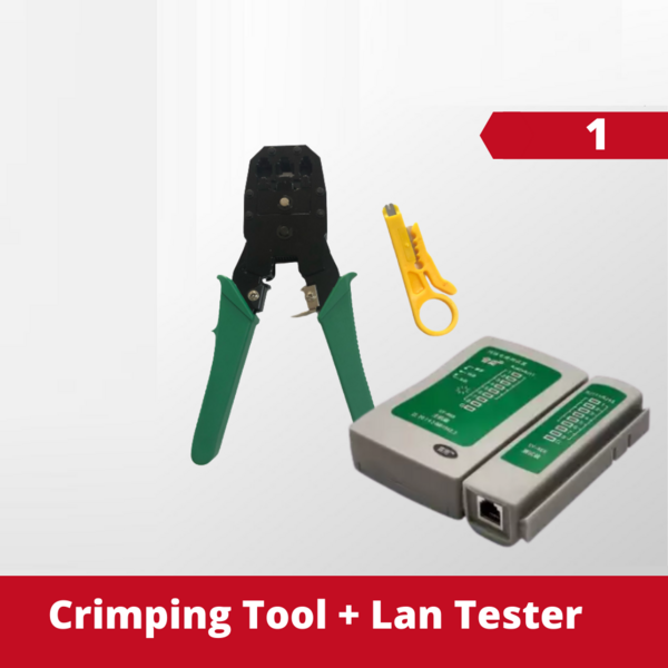 Network Crimping Tool And Network Lan Cable Tester / Lan Tester With ...