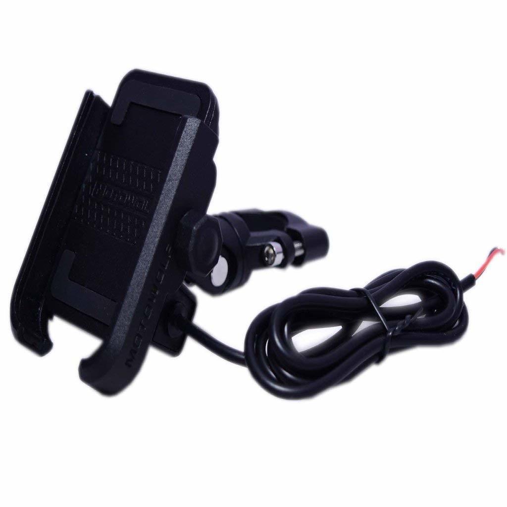 universal metal chargable motorcycle cell phone holder stand support handle bike moto mount holder
