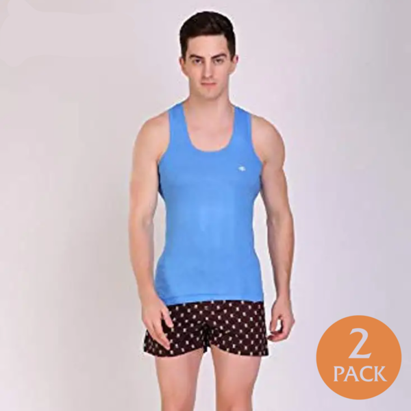 Amul Comfy Men's Color Vest 100% Cotton RN
