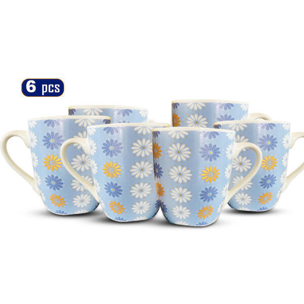 Floral Printed Ceramic Cup Set