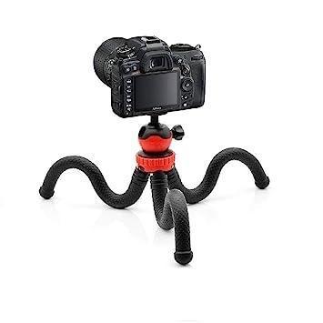 360 ° Rotatable Ball Head Flexible Gorillapod Tripod with Mobile Attachment for DSLR, Action Cameras & Smartphone