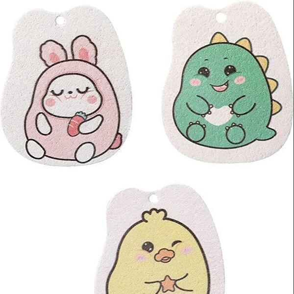 Cartoon Dish Cloth Compressed Sponge Wipe Dishwashing Sponges Rag For Home Kitchen Pot Dishes Bowls