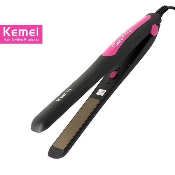Kemei KM-328 Professional Electric Wet / Dry Ceramic Hair Straightener 40W (Multicolor) Hair Straighterr
