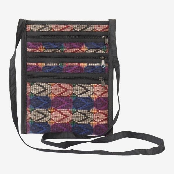 Multicolor 5 Zipper Passport Dhaka Bag (S)
