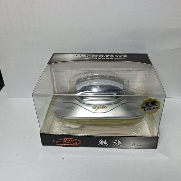 Oval Shaped Air Freshner For Car (80 Ml) - silver