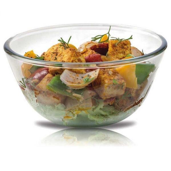 Signoraware Glass Mixing Bowl - 1000 Ml, , Transparent - 1202
