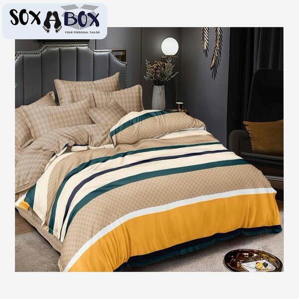 Soxabox Bed Set - Blanket, Bedsheet & Pillow Cover Set for Summers (CBKT - 8)