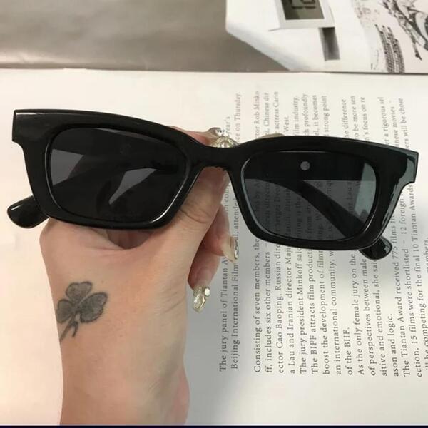 Spunky Add-Ons Black Retro Cat Eye Sunglasses For Women