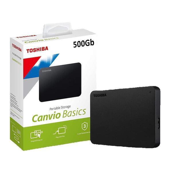 Toshiba Canvio Basics 1TB Portable Hard Disk Drive 3.0 Latest Version 500GB To 4TB