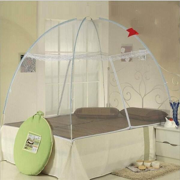 Double Bed Portable Folding Mosquito Net Tent Free Stand (180 x 220 ) D