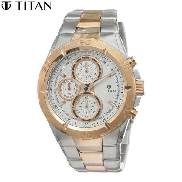 Titan 9308Km01 Octane Chronograph Watch For Men