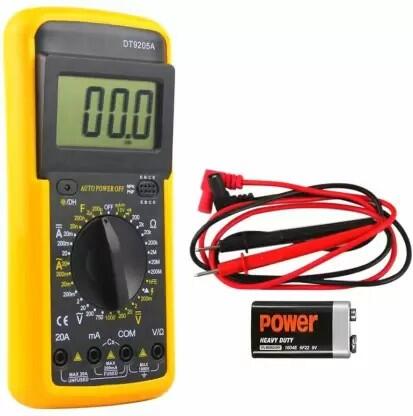 Digital Multimeter DT9205A | Multipurpose Battery Operated Digital Display Multimeter | Digital Display Multimeter