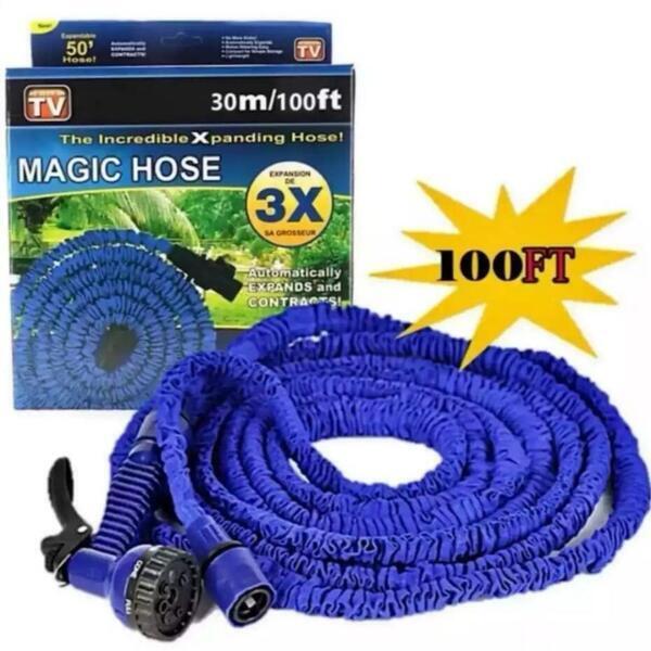 Multicolor 25Ft Pipe But Expandable 100Ft Magic Flexible Hose Water With Spray Gun