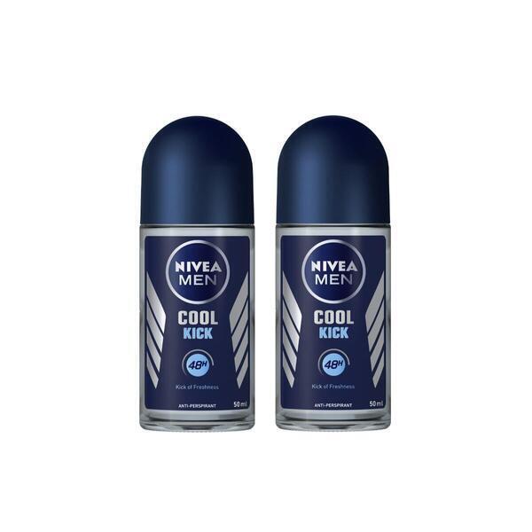 Nivea Roll On Combo Men (Nivea Deo Roll On Cool Kick 50Mlx2)