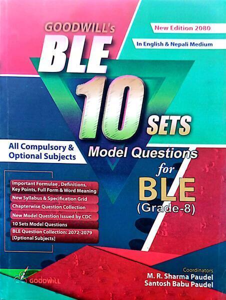 BLE 10 SETS Model Question for BLE (Grade 8)-Goodwill | Compare and buy ...