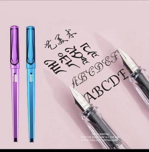 CHREN Calligraphy Pen | 2 Calligraphy Pen 1.1mm & 1.5mm With 4 Ink Cartridges | Good Quality Calligraphy Pen