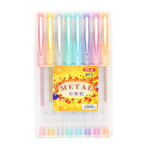 Metal Multicolor STI-8 Glitter Pen