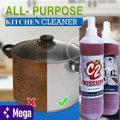 Multi Purpose C2 Kitchen Cleaner Spray For Kitchen And Bathroom | Multuse Cleaning Solution | 100% Non Toxic & Grease Free