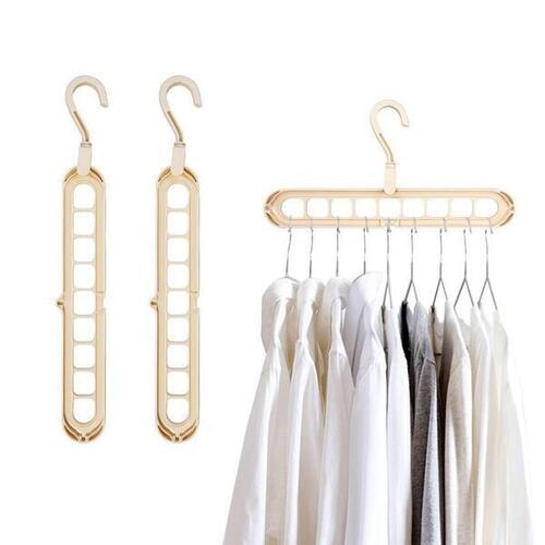 Space Saving Hangers Durable Plastic Magic Hangers Organizer Wrinkle-Free Clothes